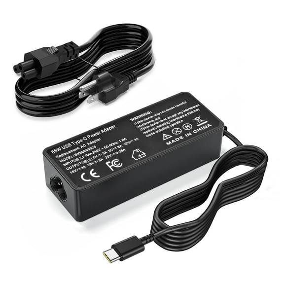 65W Type C AC Charger Fit for Lenovo Chromebook CB315-3HT-C3J0 CB315-3H-C2C3 CB315-3H-C5JS CB315-3H-C4QE USB Laptop Power Supply Adapter Cord
