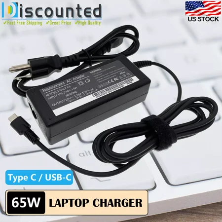 65W USB-C AC Adapter Charger for HP Spectre x360 13 Series 13-ac023dx 13-ac033dx
