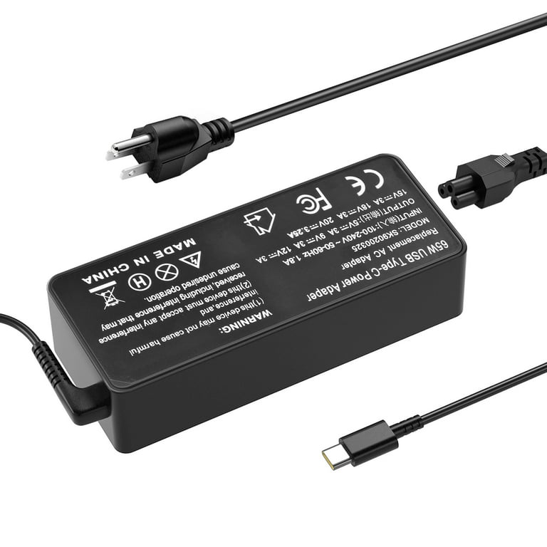 Asus 65W 65W USB-C Power Adapter, Type C Laptop Charger
