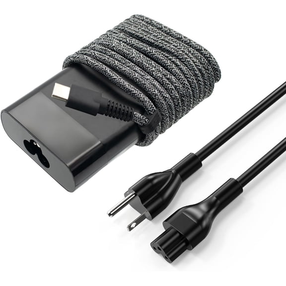 65W USB C Laptop Charger Compatible with HP Spectre X360 Elitebook Omnibook Envy Chromebook Elite x2 Fast Charing Travel Type C AC Adapter Power Cord Supply