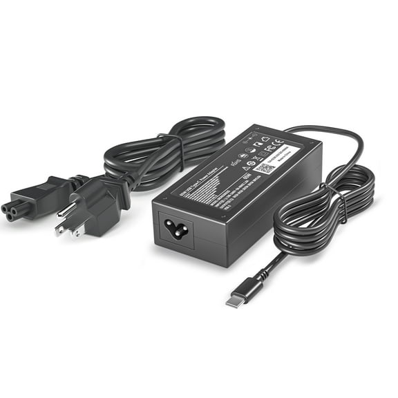 65W USB C Laptop Charger for Dell Chromebook 3100 3380 5190 Latitude 5420 5520 7420 7320 XPS 13 9310 9360 9320 Type-C Power Adapter for Google Chromebook Pixelbook Go Slate GA00526-US