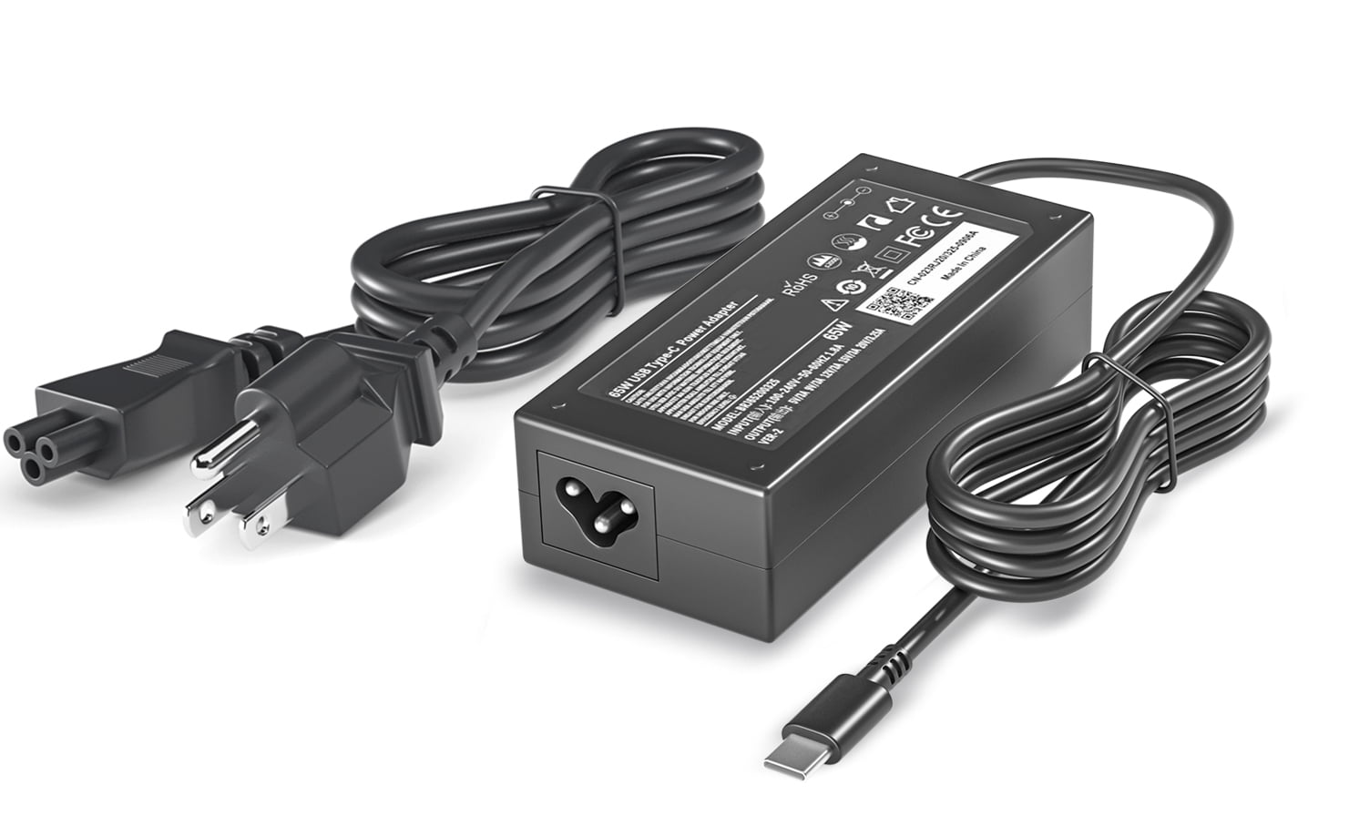 65W USB C Laptop Charger For Dell Chromebook & Latitude - Universal Type C AC Adapter
