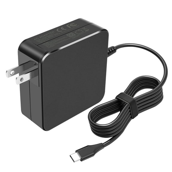 65W USB C Power Adapter, Type C Power PD Wall Fast Charger Compatible with HP, Lenovo, Dell, Acer, Asus, Samsung, Google Chromebook Type C Laptop & Tablets & Phones AC Adapter Power Cord