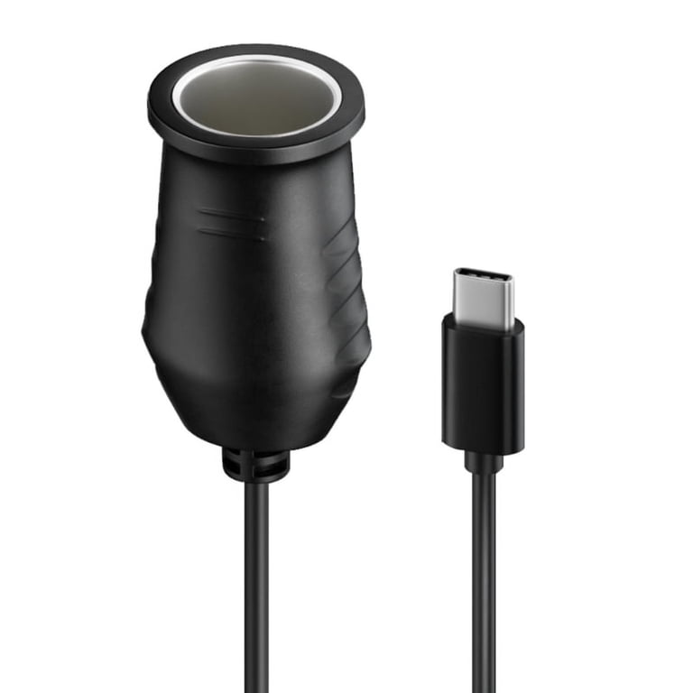 cigarette lighter socket male 65W USB C To 12V Cigarette Lighter Socket Male to Female Cigarette Lighter
