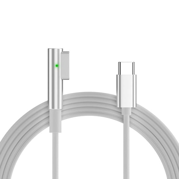 65W USB-C to L-Tip Magnetic 1 CableType-C to Mag-Safe Charging Cable Compatible with MacBook Air/Pro 2006-2012,1.8M (White)