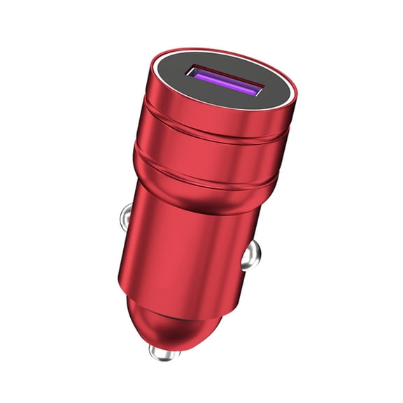 65W USB Car Fast Charging Adapter for Vehicles Single USB Port Charging Head Metal Housing Skin