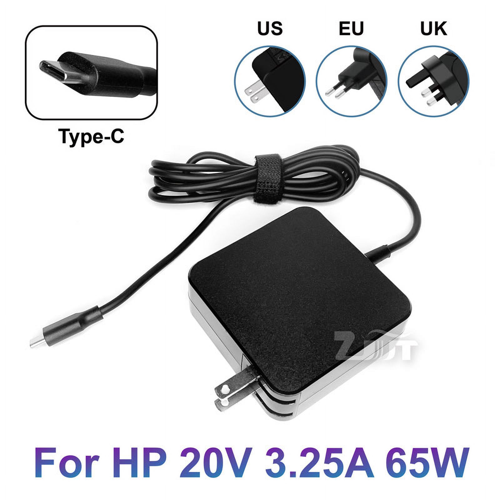 65W USB TypeC AC Laptop Power Adapter Charger For HP EliteBook Spectre
