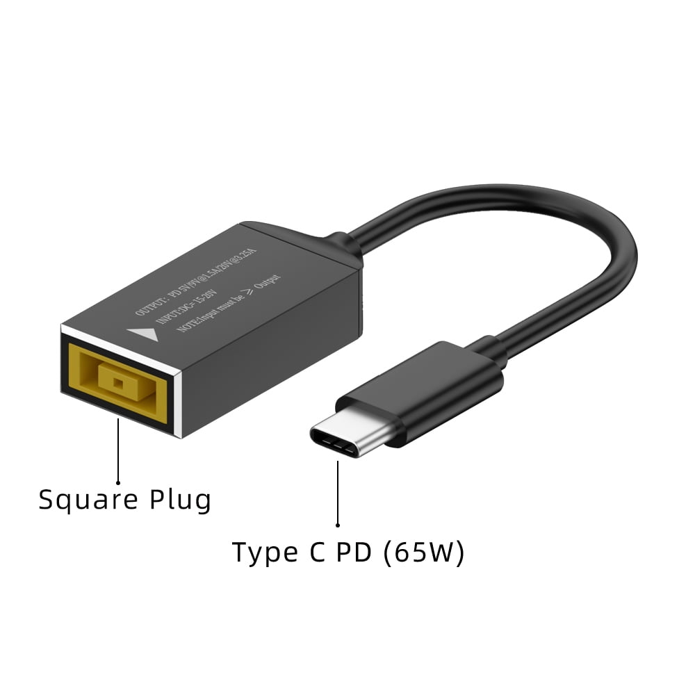 65W USB Type C PD Fast Charging Cable for Lenovo Laptop Charger Dc ...