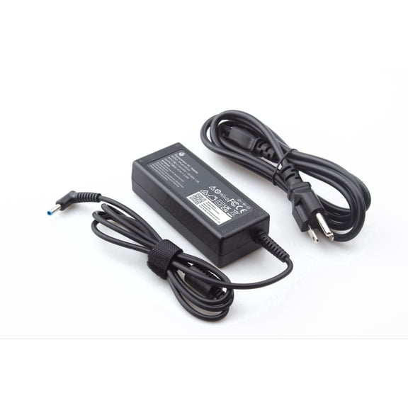 Famous Tech Shop 65W Laptop Charger for HP Pavilion, EliteBook, ProBook, Stream and Envy x360, Blue Tip AC Adapter with Power Cord