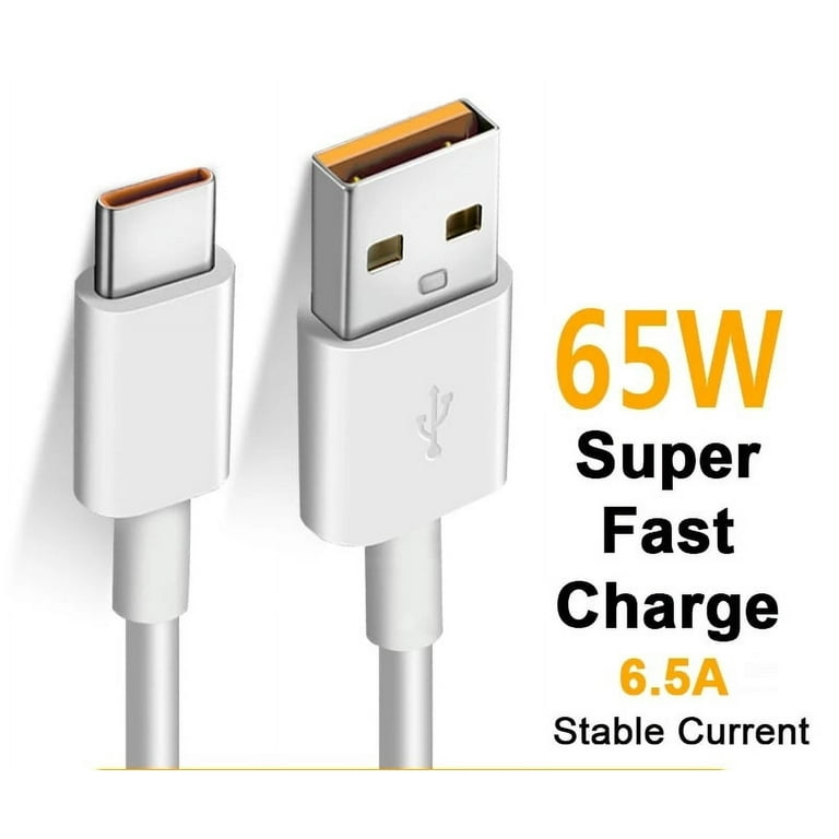 Fast Charging Realme 6i Charger Cable 6A 120W USB Type C Super