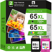 65XL Ink Cartridge Compatible for HP 65 Ink Cartridge for Printer Ink HP 65 for DeskJet 3755 3752 3772 Envy 5055 Black and Tri-Color