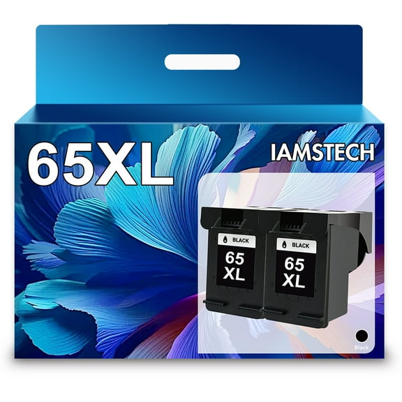 65XL Ink Cartridge Compatible for HP 65 Work for HP DeskJet 3755 3700 2600 3700 3772 2652 3752 2622 2624 Envy 5055 5000 5058 Printer (Black, 2-Pack)