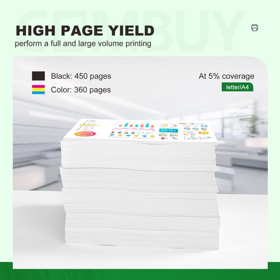 65XL Ink Cartridge for HP 65 XL Ink 65 Ink Cartridge Use with HP Deskjet 2652 2652 Printer Ink and 3755 3752 2655 Envy 5055 5000 5052 5014 Printer (1 Black, 1 Tri-Color, 2-Pack)