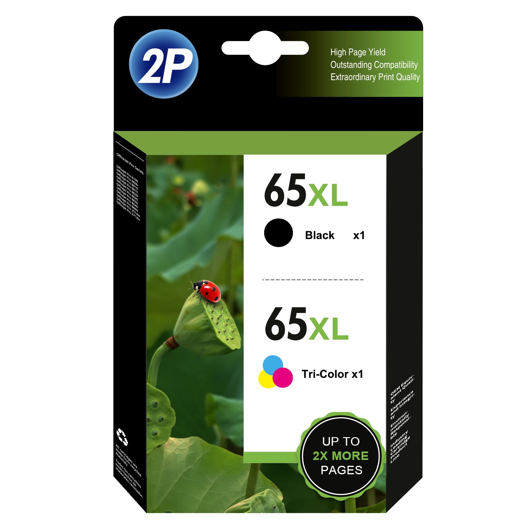 65XL Ink Cartridge for HP 65 XL Ink 65 Ink Cartridge Use with HP