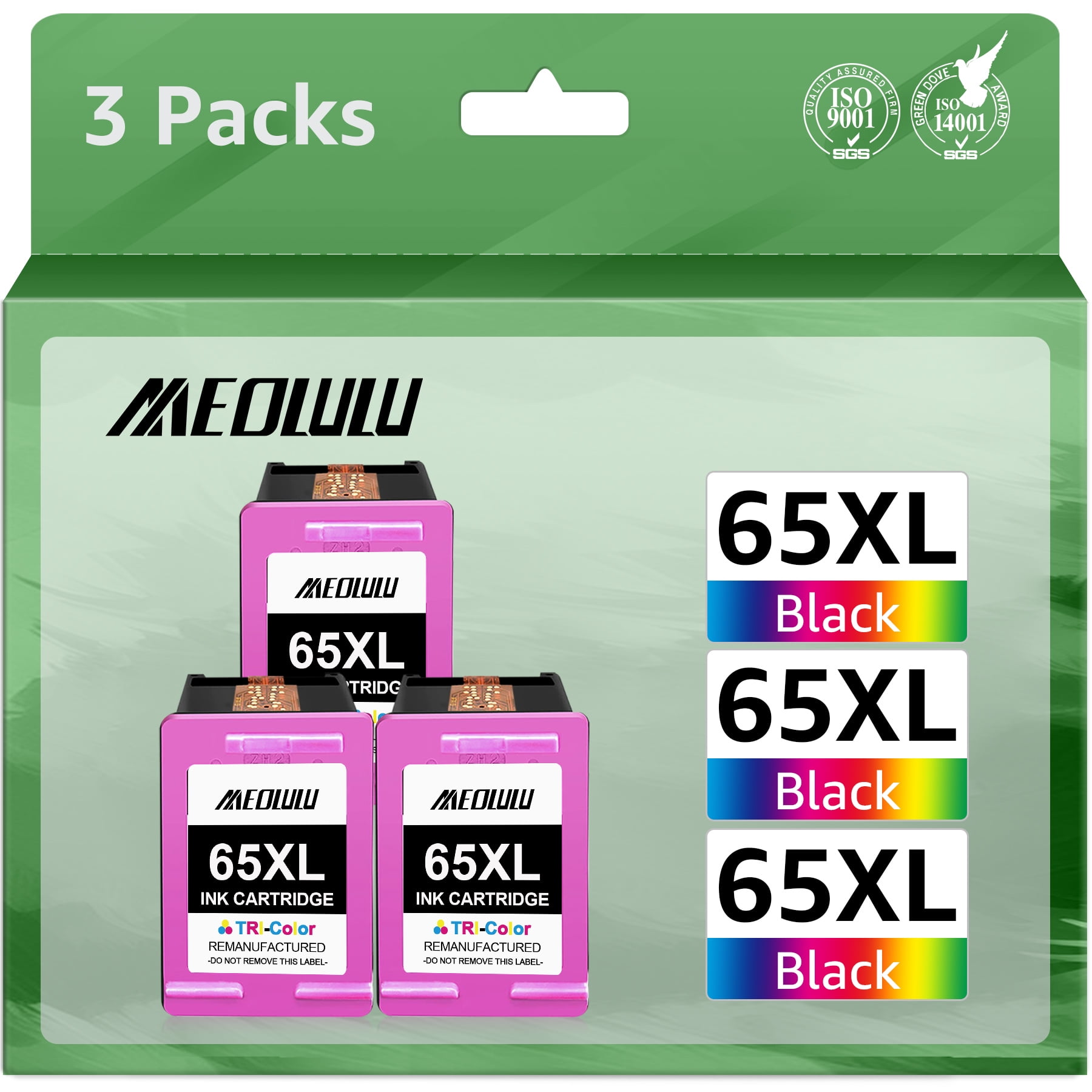 65XL Ink Cartridges Color Replacement for HP Ink 65 65XL for HP DeskJet