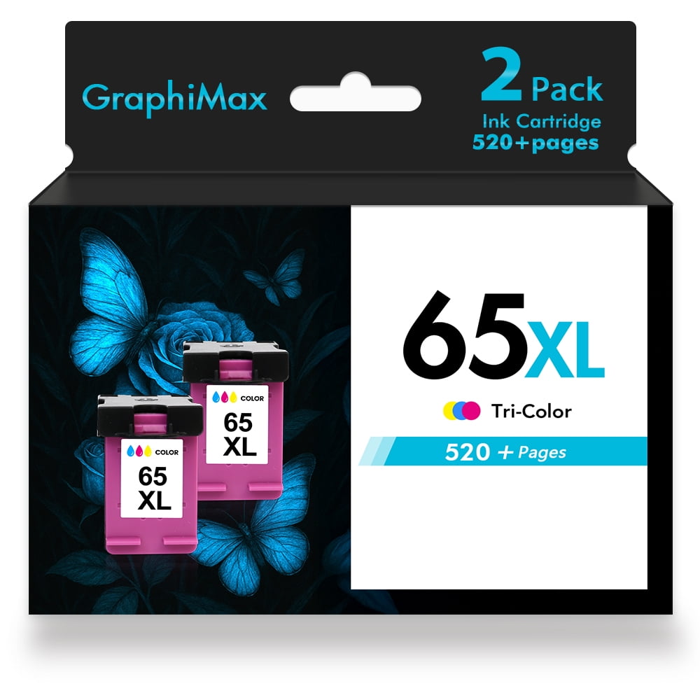 65XL Ink Cartridges Black/Color Combo Pack Replacement for HP Ink 65 HP65XL for DeskJet 3755 3772 3700 3752 3722 2600 2622 2652 2655 3720 2635 2624 Envy 5055 5000 5070 5052 5014 5030 5032 5010 Printer | Guatemala
