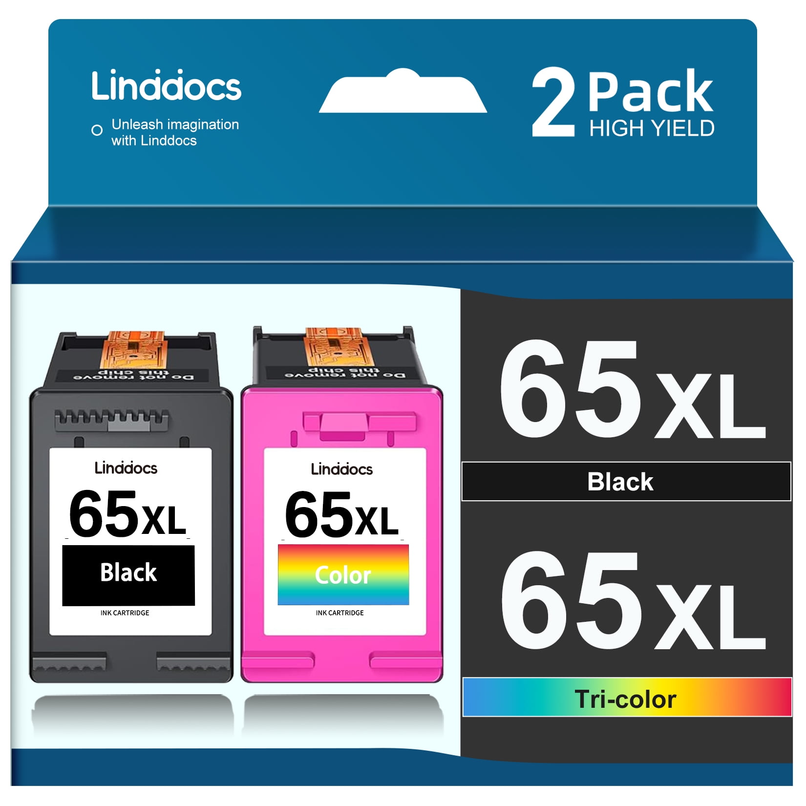 65XL Ink for HP Ink 65 Cartridges for HP Envy 5058 5055 5034 5032 5030 5014 5012 DeskJet 3755