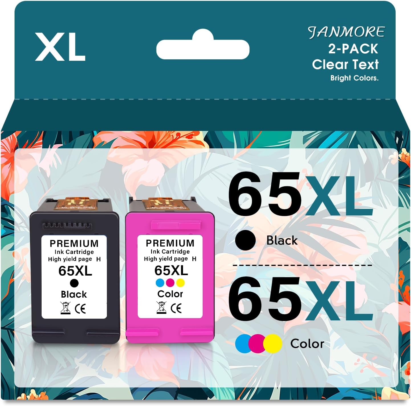 65Xl High Yield Ink Cartridge Compatible For Hp 65 Xl Ink Cartridge Replacement For Hp Envy 5055