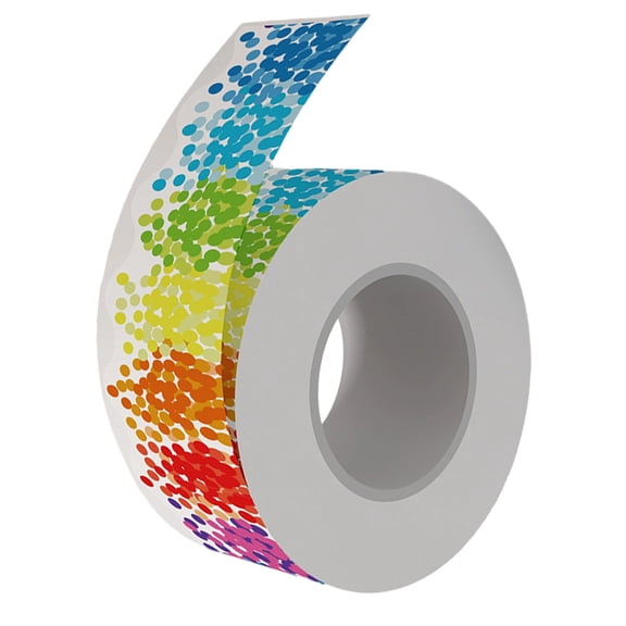 65ft Bulletin Board Borders Trim for Classroom Decoration, Colorful Dotted Border Trim for Classroom Notice Board