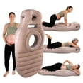 thumbnail image 1 of 65in Pregnancy Pillow for Side Sleepers & Stomach Sleepers, Maternity Pillow with Belly Hole, Ergonomic Support for Pregnant Women, Compact, Portable Comfortable Maternity Bed Pillow for Sleeping, 1 of 8