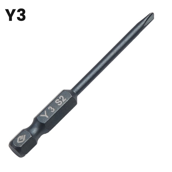 65mm 1/4in Hex Shank Tri-wing Electric Screwdriver Bit Magnetic Y3 Y4 Y5 Y6