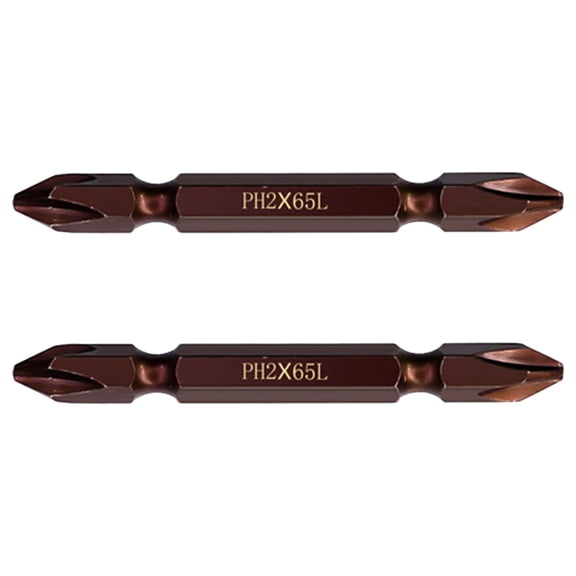 65mm/100mm/150mm/200mm/250mm/300mm Double Head PH2 Screwdriver Bit 1/4'' Hexes Shanks Electric Screwdriver Bit