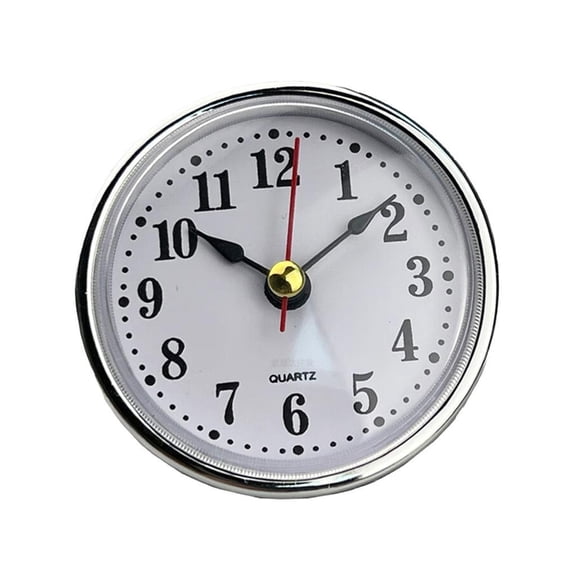 (65mm) 2.56Inch Mini Quartzs Clock Insert with Arabic/Roman Numerals Replacement Round Quartzs Movement Miniature Clock