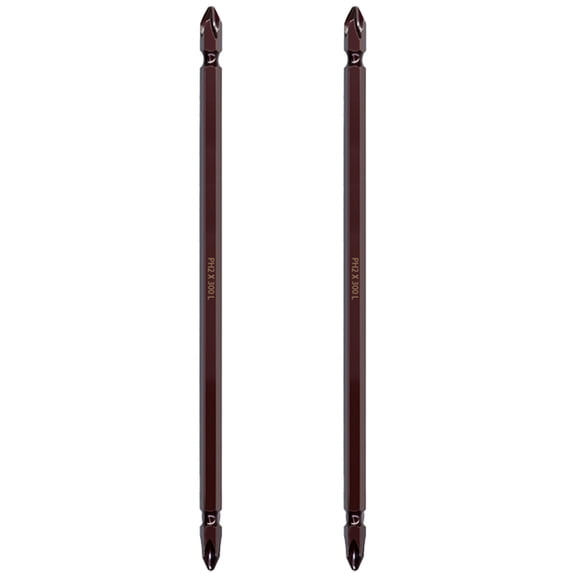 65mm-300mm PH2 Screwdriver Bit Alloy Steel Crosses Phillipses Double Head Hexes Shanks Screwdriver Bit