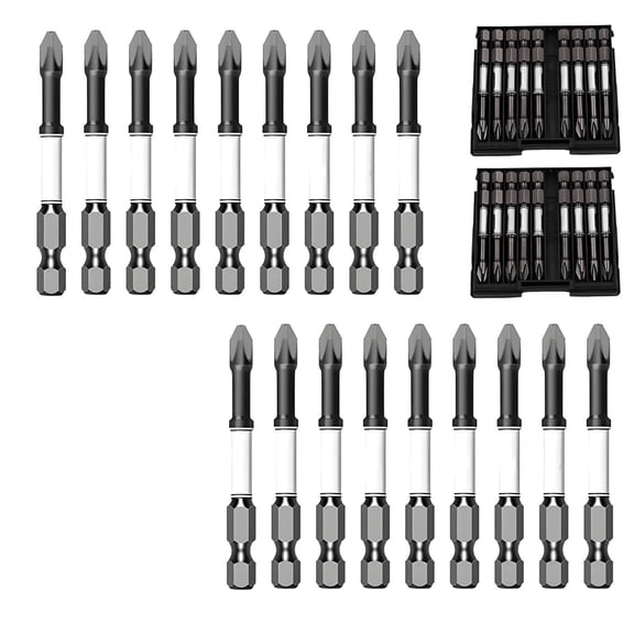 65mm Single Head Hexagon Shank Screwdriver Bits,High Magnetic Screwdriver Drill Bit Set,PH2 Cross Head Tips,Magnetic Anti Slip Impact Screwdriver Bits Set, For Home Improvement & Professional Use