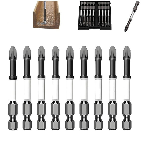65mm Single Head Hexagon Shank Screwdriver Bits, Single Head Hexagon Shank Screwdriver Bit, High Magnetic Screwdrivers Drill Bit Set, for Home Improvement & Power Tools (1 Set)