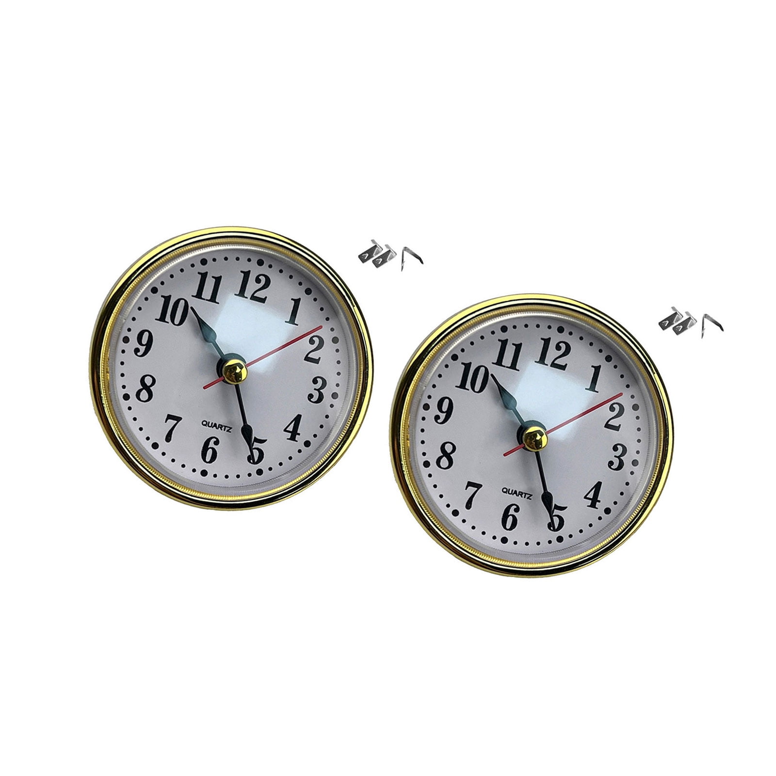 Small Insert Clock Module 65mm Small Clock Insert with Round Movement and Black Numerals for ...