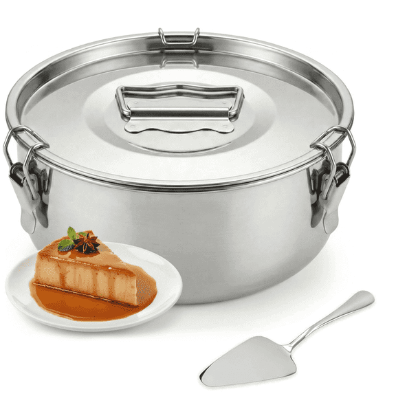 65oz Stainless Steel Flan Pan, Molde Para Flan Compatible, Flanera Pudding Mold for 6-8 Quart Instant Pot