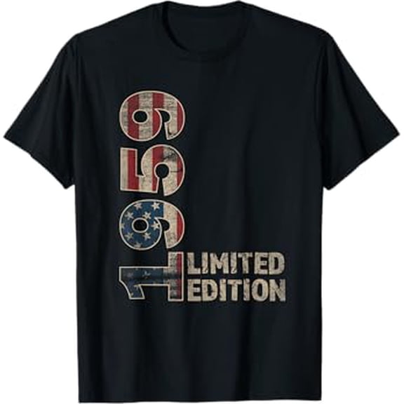 65th Birthday Gift men Vintage born 1959 turning 65 Year Old T-Shirt