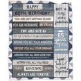 thumbnail image 1 of 65th Birthday Gifts, 65th Birthday Gift for Women Men， 65 Years Old Gifts Thrown Blanket 50" x 60", 1958 Blanket Gift for Parents Friends， 65th Birthday Blanket Decor, 1 of 6