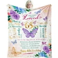 thumbnail image 1 of 65th Birthday Gifts for Women, 65 Year Old Birthday Gifts for Women, Best Gifts for 65 Year Old Woman, 1959 Birthday Gifts for Women, 65th Birthday Decorations for Women Throw Blanket, 1 of 7