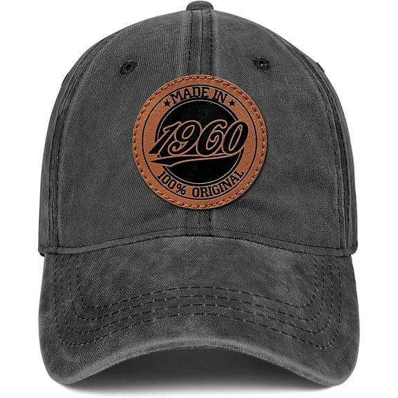 65th Birthday Gifts for Men Women 65 Year Old Gifts 1960 Birthday Vintage Hat 100% Cotton Baseball Cap