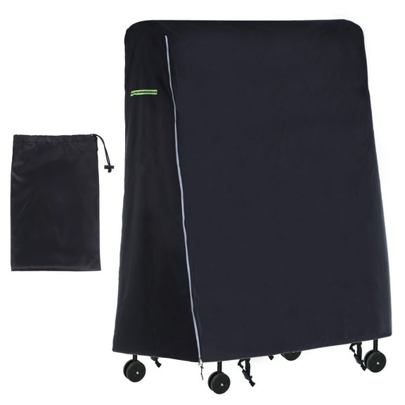 65x28x73'' Folding table tennis Table Cover Waterproof 420D Oxford Table Tennis Cover with Zipper, Black