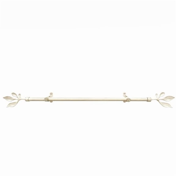 66-120 in. Metallo Decorative Rod & Finial, Cream - Atrium