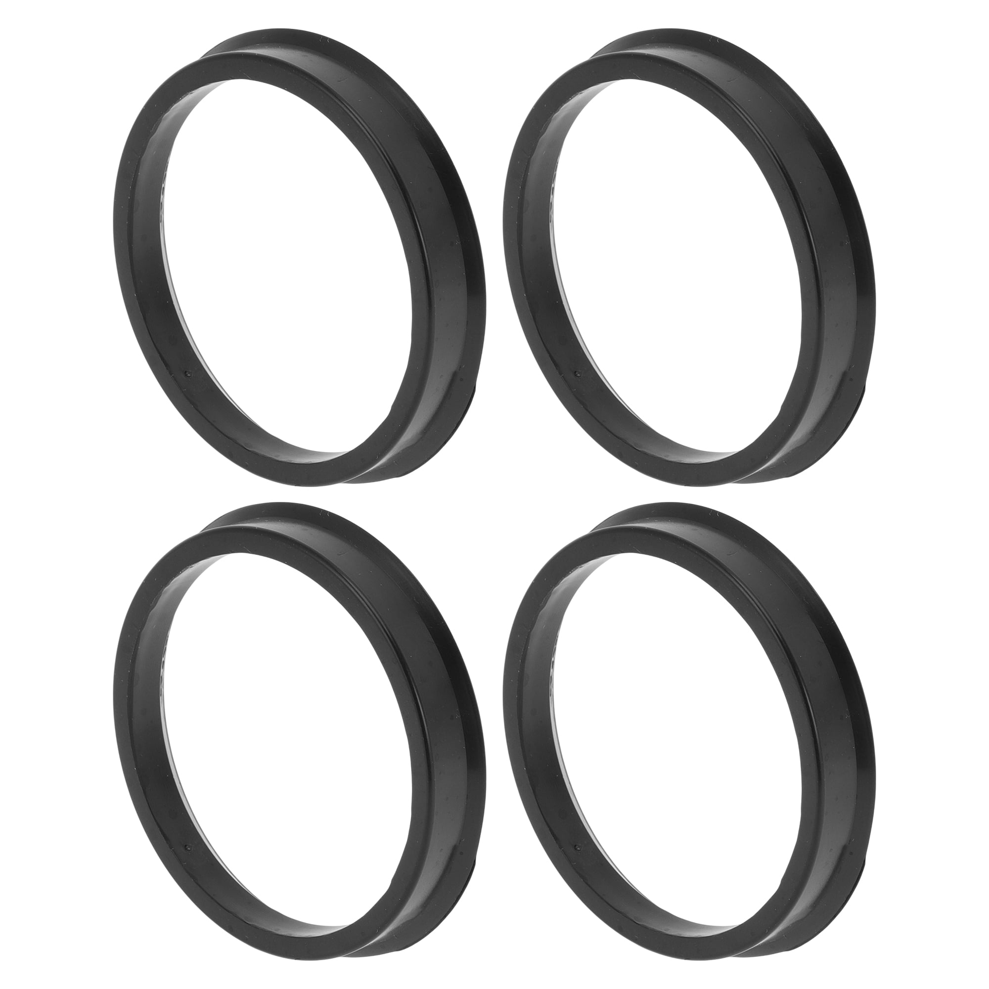 66.1mm to 58.1mm Car Wheel Hub Centric Rings Black Polycarbonate Wheels ...