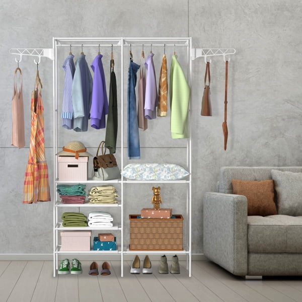 66.1x42.1x14.2in Perfect 4 layers of shelves Closet Organizing rack ...