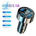 thumbnail image 1 of 66-250W PD Car Charger QC3.0 Fast Charge One to Six Car Cigarette Lighter Plug Car Charger Flash Charge with Digital Display, 1 of 8