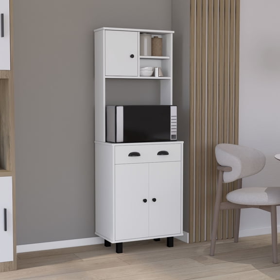 66.5" Height, Laminated Particle Board - Store Dishware - Kitchen Pantry - Bring Organization
