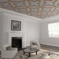 thumbnail image 1 of 66 7/8"W x 66 7/8"H x 3/8"T King Size Laird Decorative Fretwork Wood Ceiling Panels, Cherry, 1 of 10