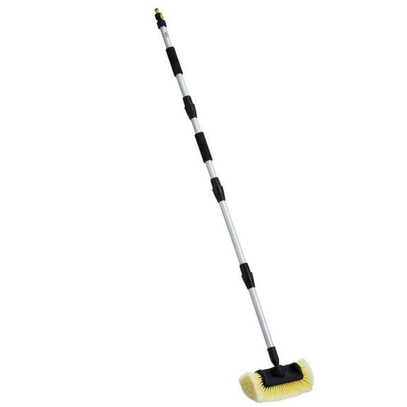 66.7-Inch Car Wash Brush with 12-Inch Soft PVC Bristle Head | Long Handle Car Cleaning Tool for Vehicles, SUVs, Trucks & RVs | Scratch-Free Safe Scrubbing