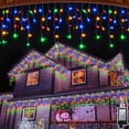 thumbnail image 1 of 66 FT LED Christmas Lights with 140 Drops, 490 LED Indoor Outdoor Christmas Decorations, 8 Lighting Mode Waterproof Fairy Lights with Timer for Xmas Holiday Wedding Yard Party Multicolor, 1 of 8