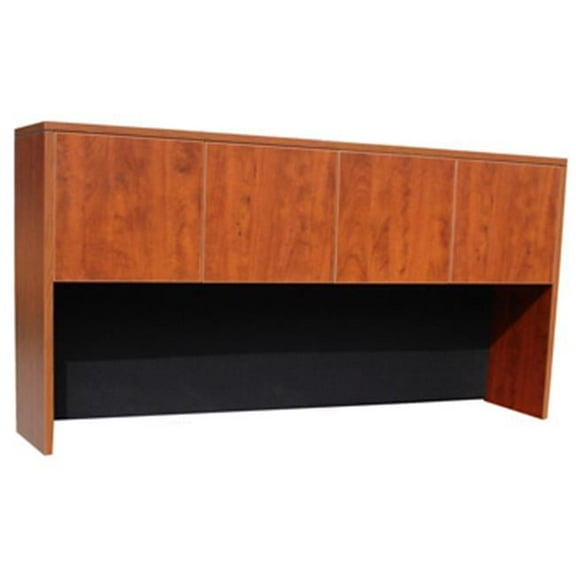 66'' Four Door Hutch- Mahogany