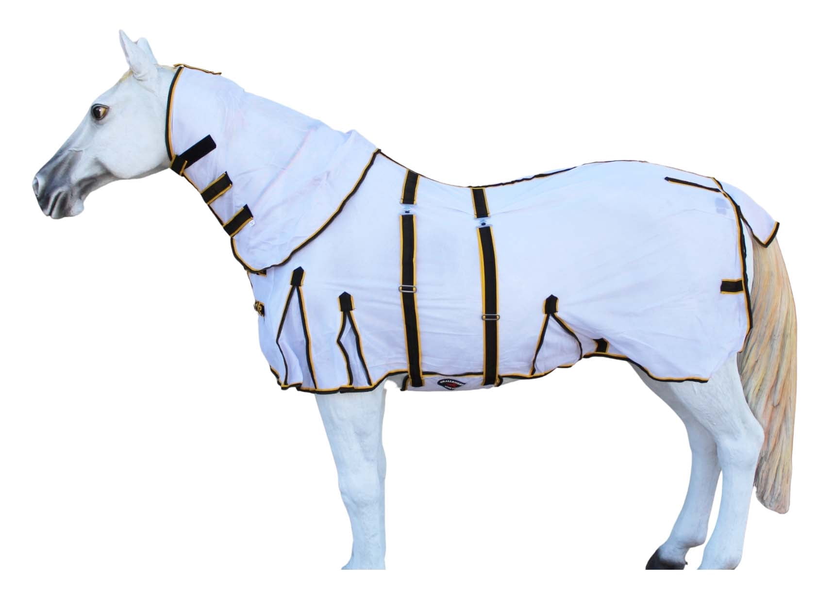 Challenger Horse Light Scrim Summer Spring Airflow Mesh Fly Sheet Neck ...