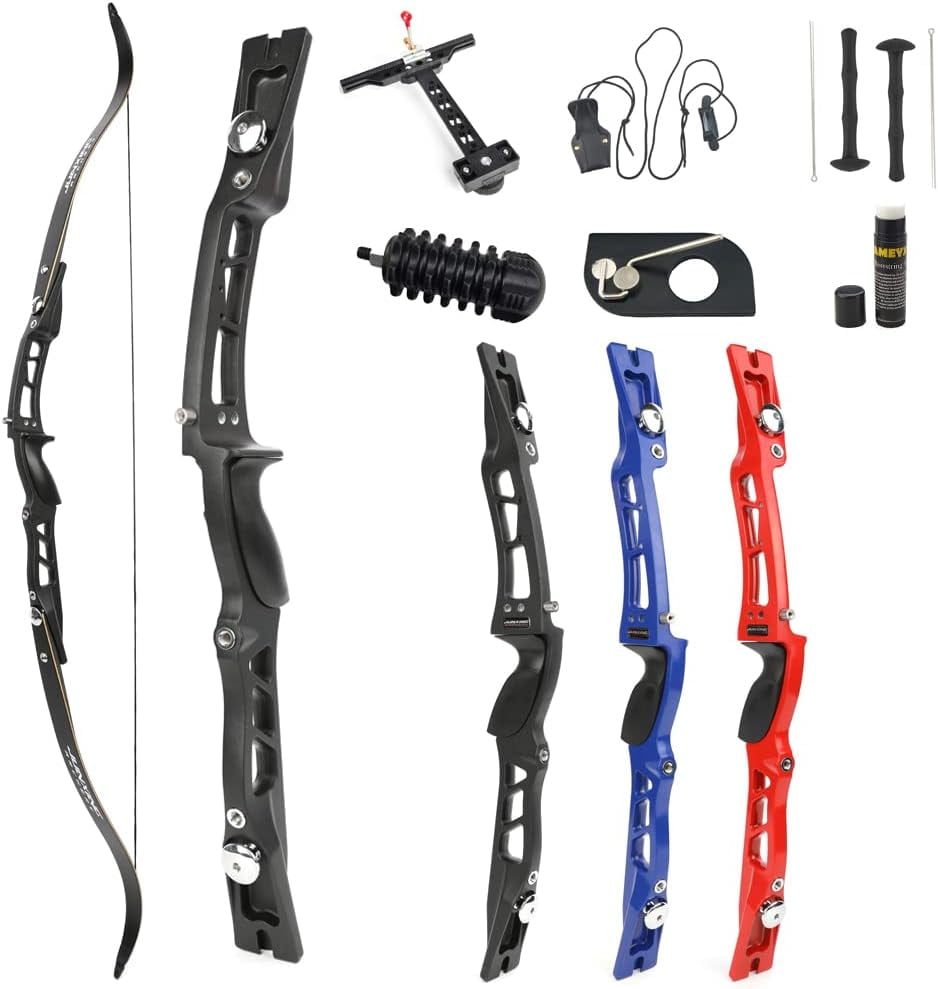 66" ILF Limbs Recurve Bow Aluminum Takedown Riser Draw Weight 20 24 28