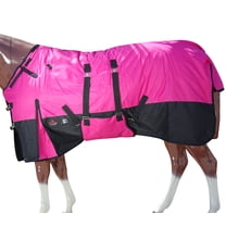 66 In Hilason 600D Winter Waterproof Horse Turnout Blanket Belly Wrap Pink