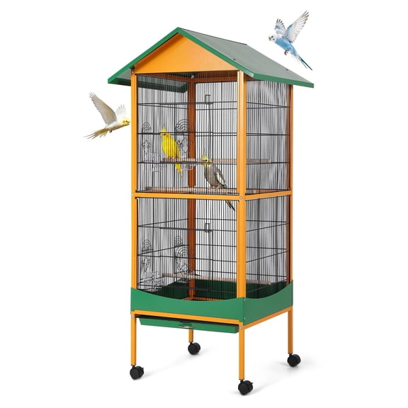 66 Inch Extra Large Metal Bird Aviary Cage